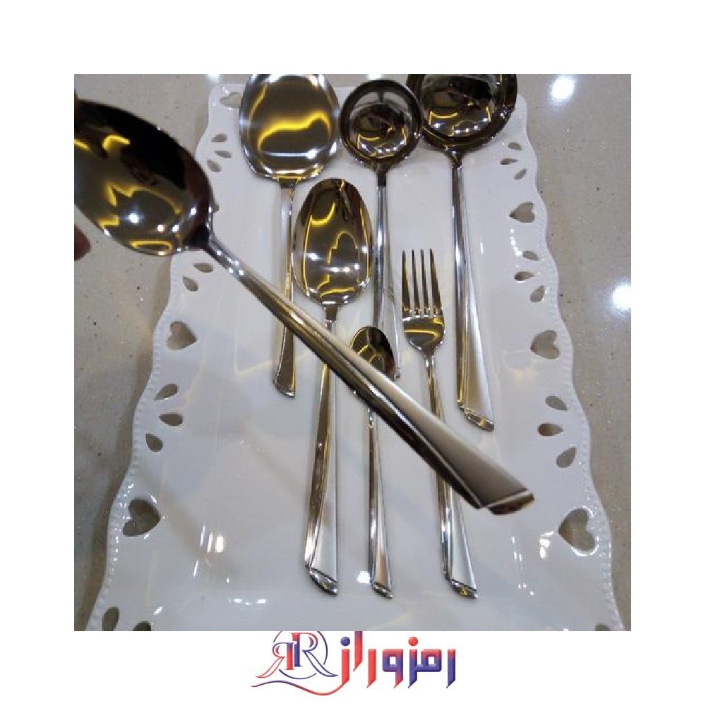 سرویس قاشق و چنگال 12 نفره 60 پارچه یونیک مدل ناخنی نقره ای دهنه اروپایی ، خرید و قیمت سرویس قاشق و چنگال 12 نفره 60 پارچه یونیک مدل ناخنی نقره ای دهنه اروپایی ، خوش رخ مجلسی کیفیت بالا
